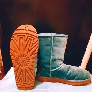 UGG Blue Suede Boots Size 8